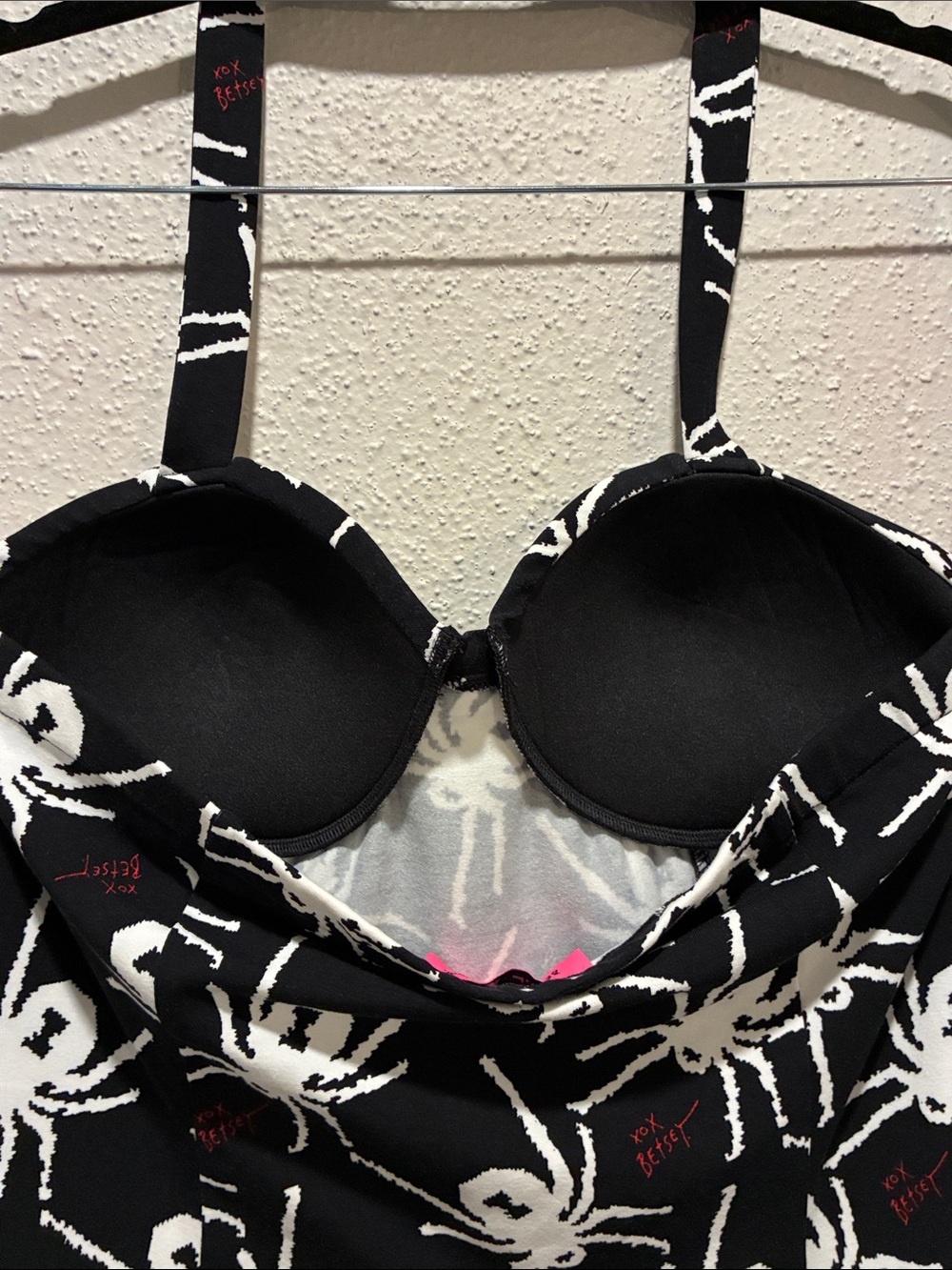 Betsey Johnson Black and White Spider Print Dress - Picture 5 of 7